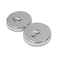 Master Magnetics Magnet Source 2-5/8 in. L X 2.63 in. W Silver Magnetic Hooks 35 lb. pull 2 pc 07254 - alternate 1